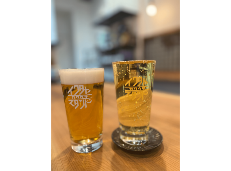 お店のロゴ入りオリジナルグラス｜岩田屋商店様