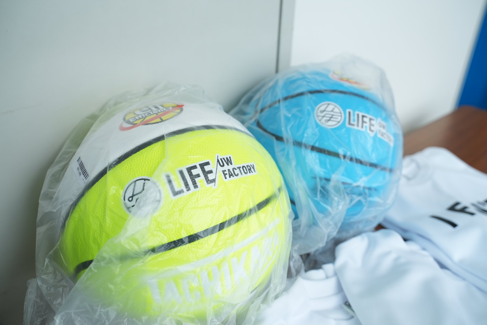 優勝記念バスケットボールに印刷