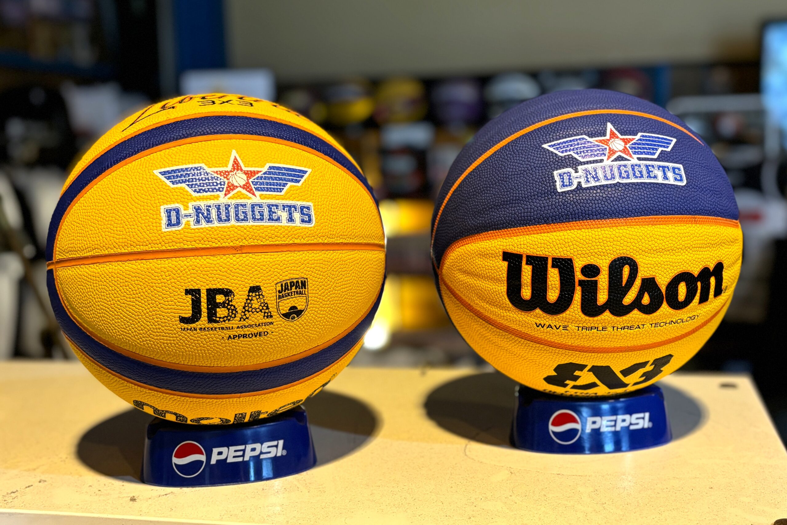 バスケットボールに印刷