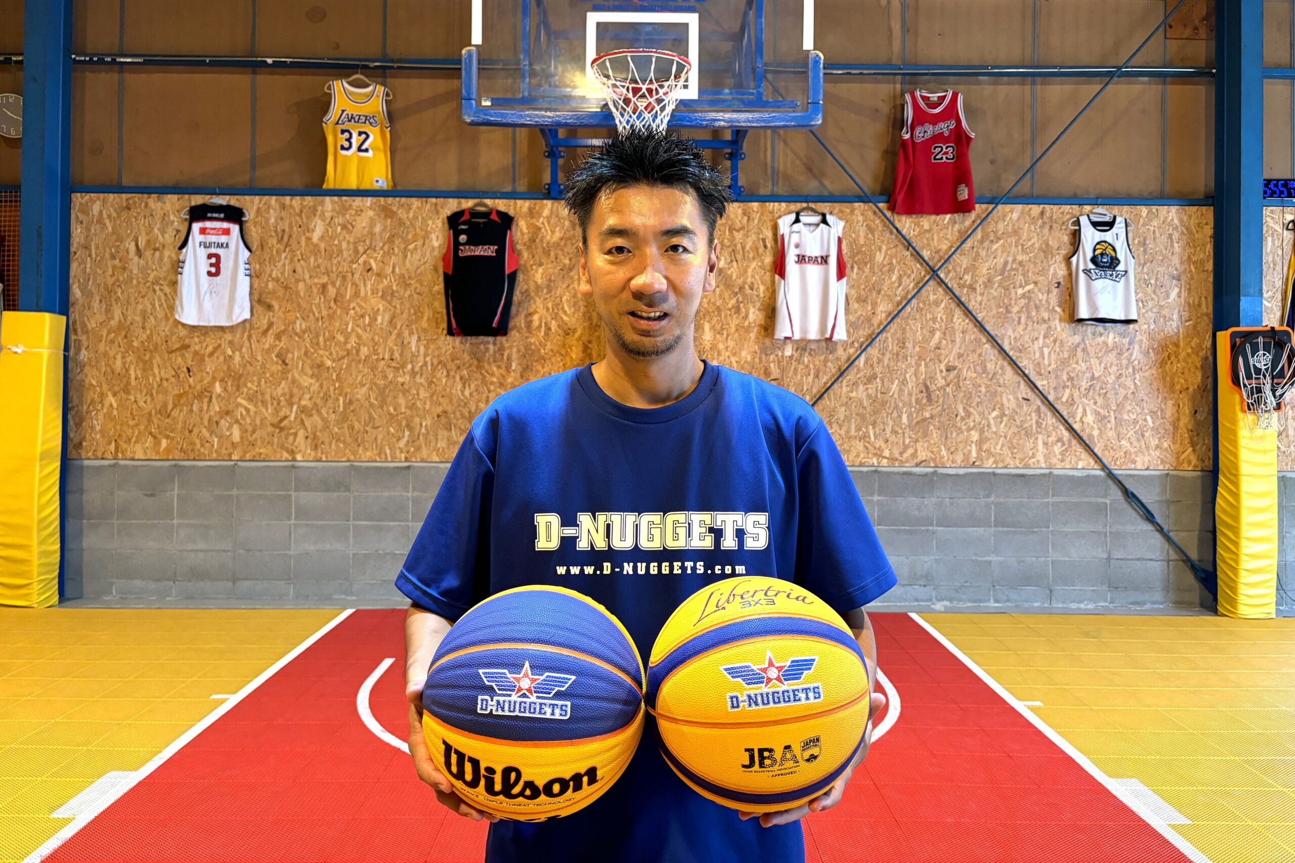 バスケットボールに印刷