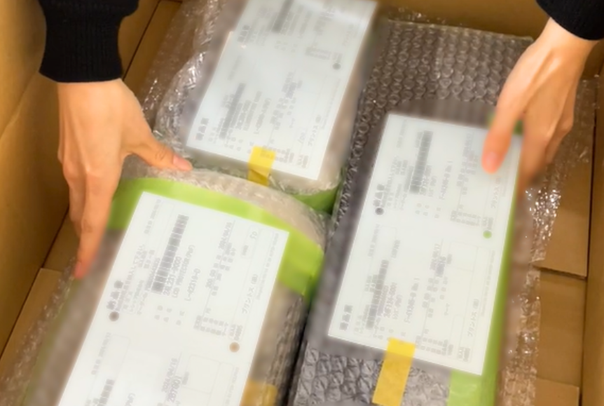 梱包・納品の様子